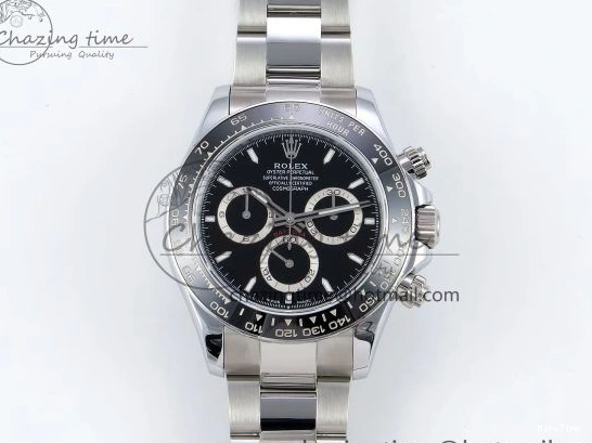 MiroTime 0130 2023 Daytona 126500 QF 1:1 Best Edition 904L Steel Black Dial on SS Bracelet SH TechFriendly 1490